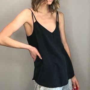 Casual black oversized singlet - size m